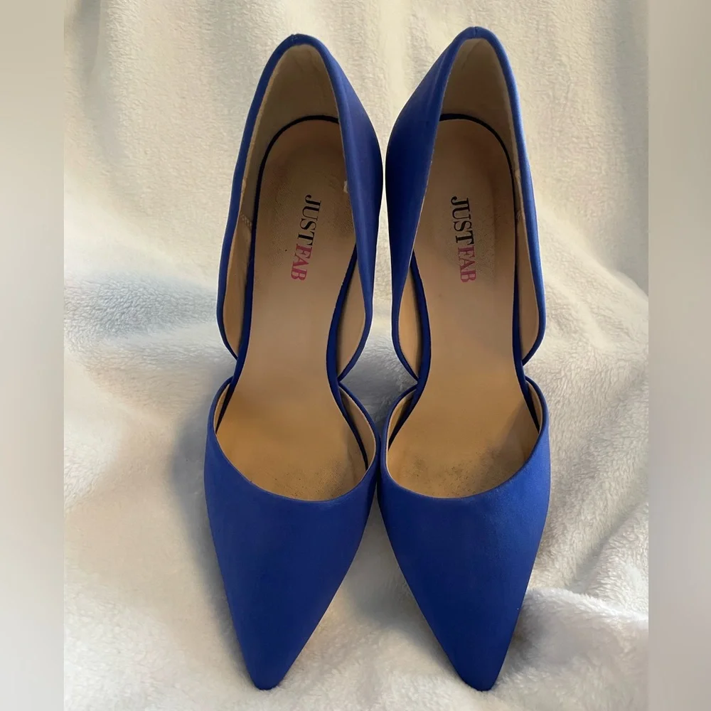 Justfab ‘Monika’ Blue Heels - 7.5 - Picture 5 of 7